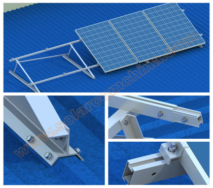 Trapezoid Metallic roof system-Angled